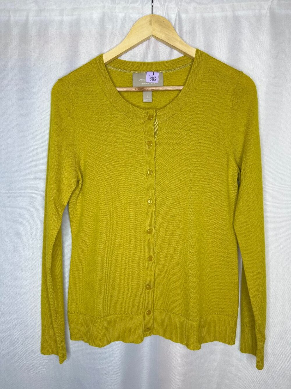 Banana Republic Merino Wool Cardigan LARGE Preppy Academia Minimalist Cottage